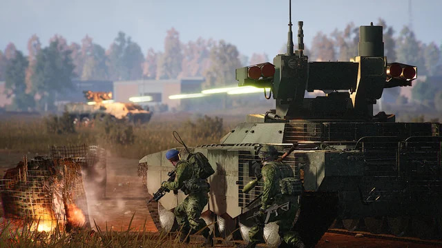 Tank and Soldiers